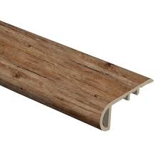 We used 6.5mm lifeproof in our master suite because it is waterproof. Zamma Walton Oak 1 In Thick X 2 1 2 In Wide X 94 In Length Vinyl Stair Nose Molding 0157543783 The Home Depot