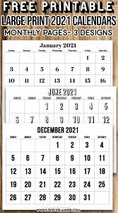 Maybe you would like to learn more about one of these? Free Printable Large Print 2021 Calendar 12 Month Calendar Lovely Planner