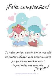 Otras felicitaciones que podrían interesarte Tarjetas De Cumpleanos Para Una Amiga Para Dedicar Imprimir Y Regalar