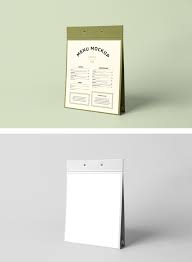 Download Free Restaurant Cafe Menu Display Table Stand Mockup Psd Free Mockups