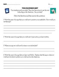 Create an account to try it for free! Tech Scavenger Hunt By True Edventure Tales Teachers Pay Teachers