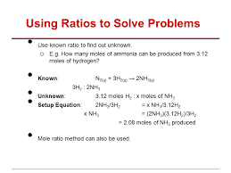 Mole = 10 / 36.5 = 0.27 moles = 1.626×10^23 molecules of hcl Mole Ratios In Chemical Equations Ppt Download
