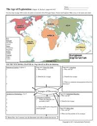 The age of exploration continues on. Holt Age Of Exploration Chapter 16 Worksheet Graphic Organizer