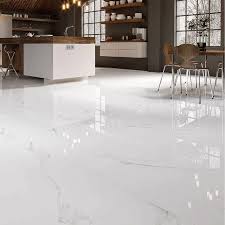 Sweep, vacuum, or mop your porcelain floors regularly. Carrara Marble Effect Gloss Tile 100x100cm Luxury Tiles