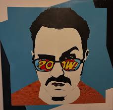 Midnight in the city, a silent moonlit scene