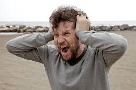 Desperate Crazy Man Shouting on the ...