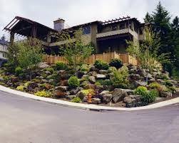 Sloping Block Landscape Designs Google Search Front Yard Landscaping Design Sloped Garden Hillside Landscaping