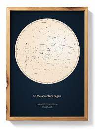 Star Chart For Specific Date Strellas Design Your Printed Or Digital Custom Star Map