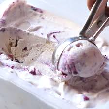 Blueberry Ice Cream Recipe With Cheesecake Flavor No Churn Video Recipe Video Blueberry Ice Cream Blueberry Ice Cream Recipe Ice Cream Maker Recipes