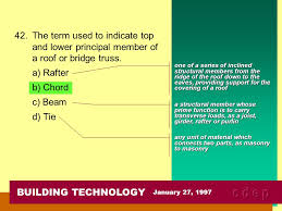 We did not find results for: Building Technology C D E P 2004 Selected Questions Ppt Download