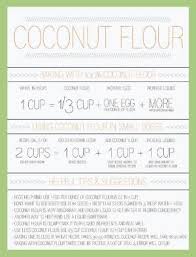 baking with coconut flour coconut flour conversion chart by