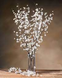 Cherry Blossom Silk Flower Stem Flower Vases Flower Arrangements Tall Vase Decor