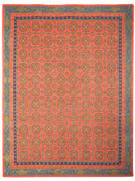 Hand Knotted Wool Rug In Timeless Tibetan Design Silin Red Ralo Rugs Tibetan Rugs Tibetan