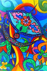 Cara melukis bunga yang gampang, mudah, dan menarik adalah video tutorial yang memaparkan cara mudah. Wau Bulan In Color Sold Flower Art Drawings Psychedelic Illustration