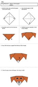 Easy Origami For Kids Dog Shown Click Through For More Heart Boat Ladybug Etc Origami Sanat Faaliyetler