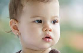 When Is The Right Time To Pierce A Baby S Ears Baby Ear Piercing Ear Piercings Bezel Set Diamond