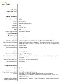 Euro Cv Template Word Bodumwesternscandinavia In 2020 Curriculum Vitae Cv Template Download Cv Template Word