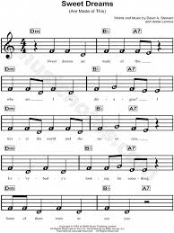 Der download der klaviernoten zum ausdrucken ist kostenlos. Eurythmics Sweet Dreams Are Made Of This Sheet Music For Beginners Download Print Pianoforb Saxophone Sheet Music Violin Sheet Music Flute Sheet Music