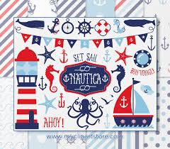 This exclusively designed svg cut file is for yearly, lifetime and extended license members only! Nautical Boy Clipart Combo Premium Clipart By Myclipartstore