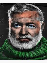 Ernest Hemmingway Painting by Peter Nowell Photographic Print
