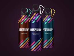 Download Free Flask Water Bottle Mockup Psd