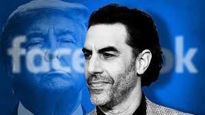 Sacha baron cohen trolling at a rally in olympia. Sacha Baron Cohen Calls Facebook Trump S Willing Accomplice In Spreading Conspiracy Theories Marketwatch
