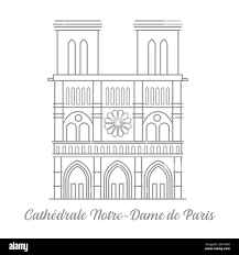 Notre dame cathedral exterior Cut Out Stock Images & Pictures - Alamy