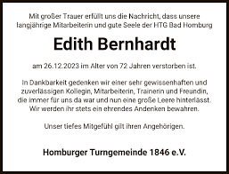 Traueranzeigen von Edith Bernhardt
