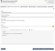Maybe you would like to learn more about one of these? Kann Ich Die Spendenbriefe Und Verdankungen Per E Mail Versenden