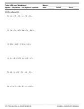 Solve by adding solve by subtracting a mix of the above two require one multiplication step general system Free Algebra Worksheets Printables With Answers