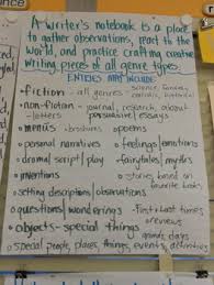 Writers Notebook Anchor Chart