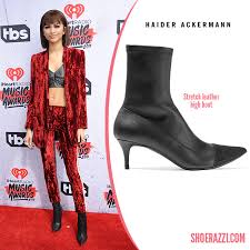 Zendaya Coleman In Haider Ackermann Stretch Leather Boots Shoerazzi