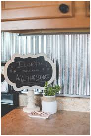 Corrugated Metal Backsplash Metal Backsplash Kitchen Metallic Backsplash Farmhouse Kitchen Backsplash