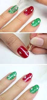 Easy Starry Christmas Nails Click Pic For 20 Easy Christmas Nails Art Designs Winter Easy Christmas Nails Diy Kids Nail Designs Diy Christmas Nail Designs