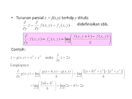 Turunan Parsial Materi Kalkulus I Ppt Download