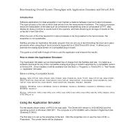Benchmarking Overall System Throughput with Application ...