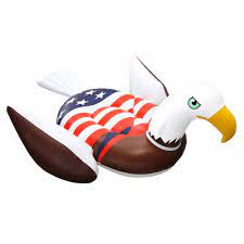 Giant Rideable Patriotic American Bald Eagle Inflatable Swimming Pool Float Swimming Pool Floats Inflatable Pool Floats Pool Float