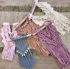 Coloured Macrame Macrame Patterns Macrame Art Macrame Wall Hanger