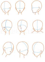 Mapping the face for anime & manga. How To Sketch An Anime Face Step By Step Drawing Guide By Catlucker Dragoart Com