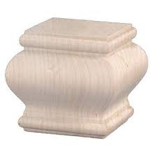 Square Bun Foot 3 3 8 Inch X 3 3 8 Inch Furniture Furniture Feet Wood Turning