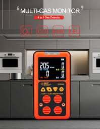 Aluminum box, mainfr ame, manual maintenance card, lanyard, data cable, charger, calibration cover. 4 In 1 Multi Gas Detector Monitor Analyzer Meter O2 H2s Co Lel I Diskhouse