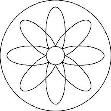 Einfache Mandala Vorlage Blume Mit Bildern Malvorlagen Mandala Design