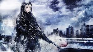 Wolfy hair gets darker at the ends white wolf female. Hd Wallpaper Female Anime Character Illustration Female Soldier With White Wolf Digital Wallpaper Wallpaper Flare