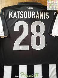 Here we have a fantastic, very rare, gently used and well maintained paok thessaloniki fc nike drifit authentic super league greece soccer jersey. Paok Fc Home Fussball Trikots 2013 2014