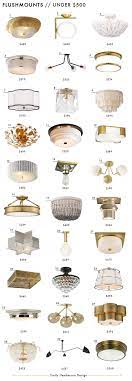 Flushmount And Semi Flushmount Roundup Emily Henderson Entryway Lighting Bathroom Lighting Hallway Lighting