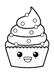 This free cute cupcake coloring page pdf is perfect for birthday parties, early finishers or anytime the kids if you need to extend this coloring activity, add in some pretend play. Kawaii Cupcake Coloring Pages 2 Free Kawaii Food Coloring Sheets 2020