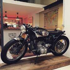 Cream Motorcycles On Instagram Here And Now Come And Visit Us Crd59 By Caferacerdreams C Gonzalo Herrero Vintage Cafe Racer Cafe Racer Cafe Racing