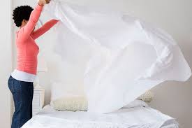 100% long staple cotton, 500 thread count sateen 12 Fast Ways To Keep Bed Sheets Feeling Crisp And White Better Homes And Gardens