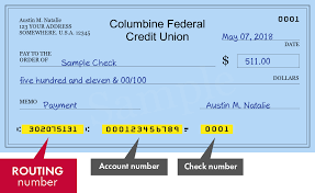 After you void the check, record the voided check number in your check register. 302075131 Routing Number Of Columbine Federal Credit Union In Centennial