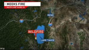 Wildfire information, map, current conditions, fire weather, and webcams near lake tahoe, nevada on fire, weather & avalanche center's wildfire incident dashboards. Wildfire In Meeks Bay At Lake Tahoe 90 Contained Krnv